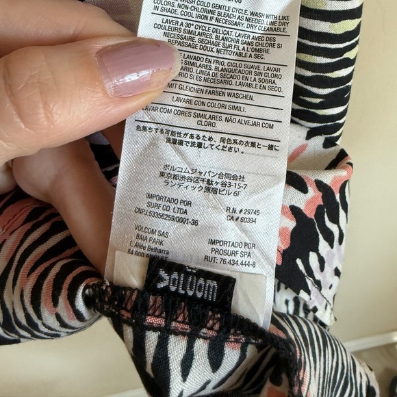 Volcom Spaghetti Strap Racerback Mini Dress Black Beach Surf Small - Picture 5 of 7